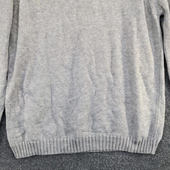 Nordstrom 1901 Men's 1/4 Zip Cashmere Cotton Sweater Gray Size L - Picture 4 of 12